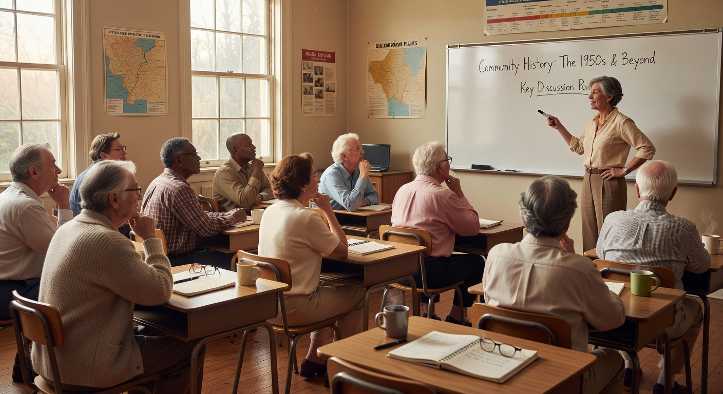 シニア受講生のグループ授業の様子
